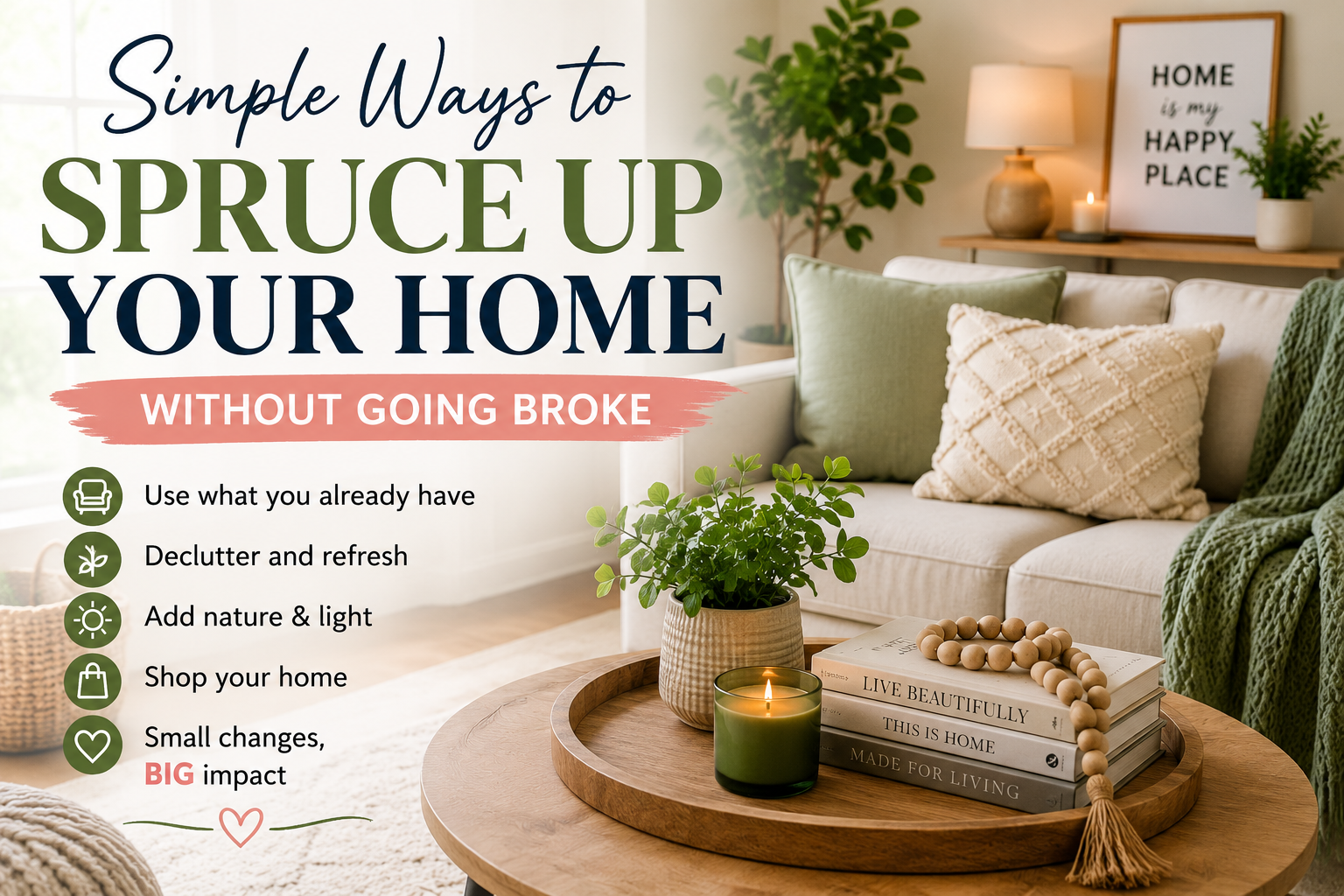 Simple Ways to Spruce Up Your Home Without Going Broke